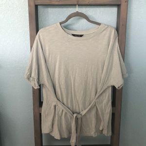 Brand new boutique tie front casual top